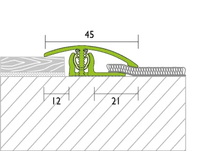 Anpassungsprofil PROVARIOclip Universal Dekorfolie Eiche hell Produktbild #2