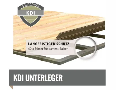 Gartenhaus Blockbohlenhaus Bastrup 3 28 mm terragrau Produktbild #3