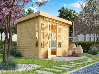 Gartenhaus Kastorf 7 28 mm naturbelassen Produktbild #1