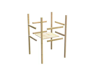 Stelzenhaus Benjamin naturbelassen Produktbild #2