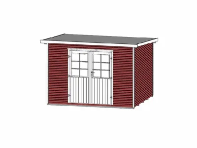 Gartenhaus 219 Gr. 3, 28 mm, schwedenrot Produktbild #3