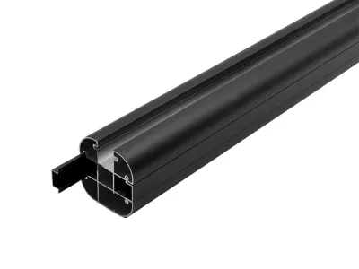Pfostenset, inkl. Pfostenträger und Schrauben für WPC Steckzaunsystem Mono- Extrudiert Produktbild #3