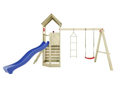 Spielturm Big Monkey KDI inkl. Rutsche blau Produktbild #6