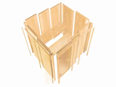 Sauna Amelia 2 SET mit Ofen 9 kW, externer Steuerung Produktbild #15