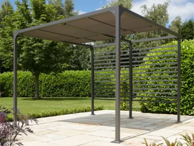 Aluminium-Pergola "Florence 3x3" dunkelgrau Produktbild #5