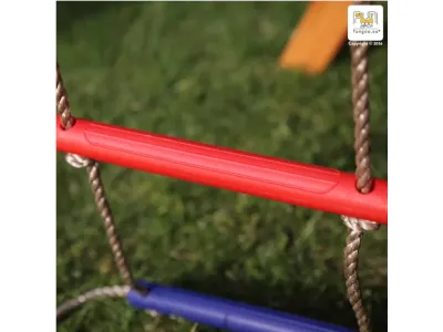 Spielturm Bento B teakfarben inkl. Rutsche grün Produktbild #10