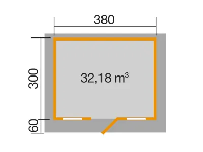 Gartenhaus 135 Gr. 1 45 mm naturbelassen Produktbild #3