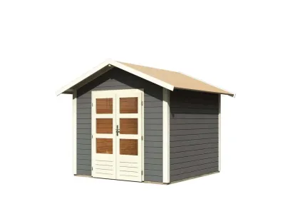 Gartenhaus Talkau 6 28 mm terragrau Produktbild #5