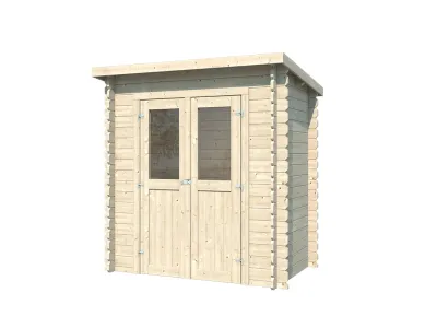 Gartenhaus BBH "Mini 1 A" 28 mm Pultdach Produktbild #3