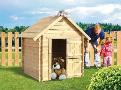 Spielhaus Lois Blockbohlen KDI Produktbild #1