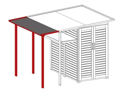 Erweiterung Modul Family schwedenrot Produktbild #2