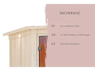 Sauna Airi SET mit Ofen 9 kW, integrierter Steuerung Produktbild #6