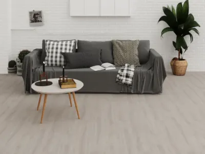 Vinylboden Premium Klebevinyl Eiche Schneeweiß Landhausdiele Produktbild #1