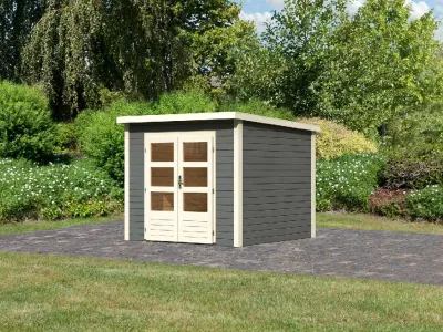 Gartenhaus Wacken 3 28 mm terragrau Produktbild #2