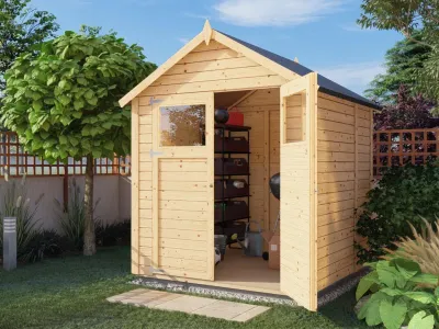 Gartenhaus Sylta 2 14 mm natur Produktbild #2