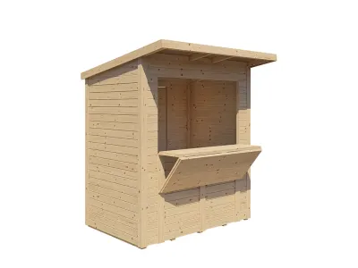Marktstand - Verkaufsstand Ivy 14 mm naturbelassen Produktbild #3