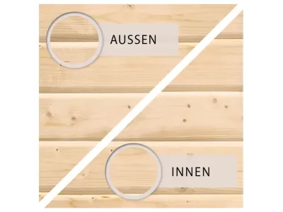 Saunafasshaus 2 38 mm naturbelassen Produktbild #4
