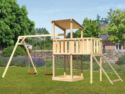 Spielturm Anna naturbelassen mit Varianten Produktbild #1