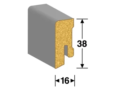 Sockelleiste Weiß streichfähig 2222 Dekor Profil 14 MK Produktbild #3