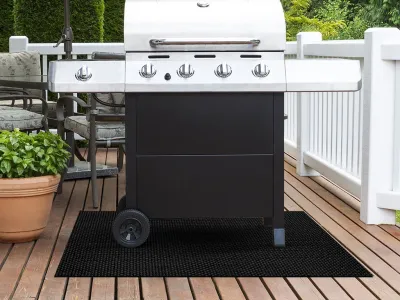 Outdoor-Teppich - Küchenläufer Grillmatte Bodenschutz Classic Noir Produktbild #7