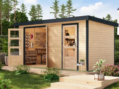 Gartenhaus Merkur 19 mm Produktbild #1
