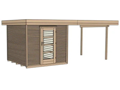 Gartenhaus Designhaus wekaLine 172 B Gr. 2 28 mm naturbelassen Produktbild #3