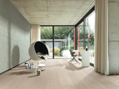 Lindura Echtholzboden Easy Step Eiche natur Polarweiß 8920 Landhausdiele gebürstet Produktbild #2