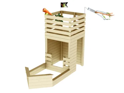 Spielturm Piratenschiff Hacker naturbelassen Produktbild #3