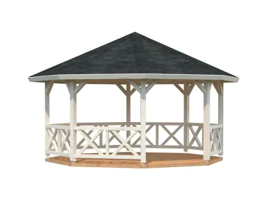 Pavillon Betty 18,0 m² transparent tauchimprägniert Produktbild #1