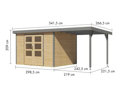 Gartenhaus Jupiter 5 19 mm Produktbild #5