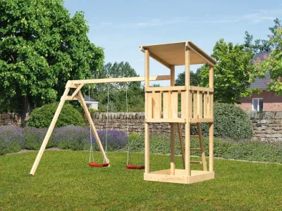Spielturm Anna naturbelassen mit Varianten Produktbild #1