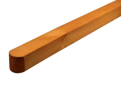 Pfosten Kiefer gehobelt honigfarben gerundeter Kopf lasiert 180 cm Produktbild #3