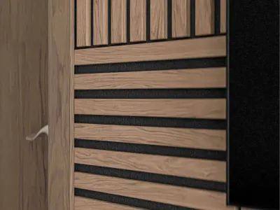 Akustikpaneele Dekor-Wandpaneele Quadrado Walnut Oak geölt Produktbild #5