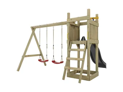 Abb. zeigt Spielturm inkl. Teleskop (nicht im Lieferumfang enthalten)