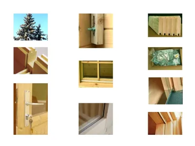 Ferienhaus Blockbohlenhaus Agneta 18,8+28,8 m² 70 mm naturbelassen Produktbild #6