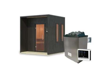 Saunahaus Arcadia 73 mm schwarz Produktbild #9