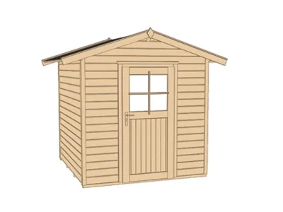 Gerätehaus 223 Gr. 1 21 mm naturbelassen Produktbild #3