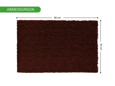 Kokosmatte Braun Fußmatte Fußabtreter Schmutzfangmatte Türmatte Fußabstreifer Produktbild #12