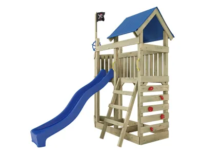 Spielturm Pirat Captain Snappy KDI inkl. Rutsche blau Produktbild #5