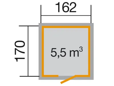 Gerätehaus Schwedenhaus Gr. 1 schwedenrot Produktbild #2