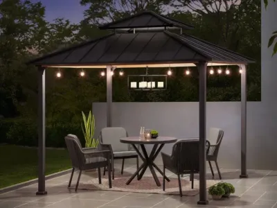 Stahl-Gazebo Pasu – 300 cm x 300 cm Produktbild #2