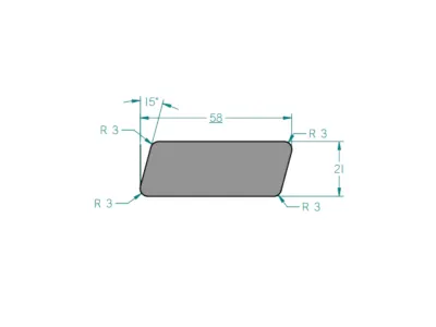 Fassadenverkleidung Rhombusleiste Sibirische Lärche Produktbild #7