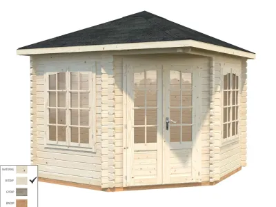Pavillon Melanie 6,6 m² transparent tauchimprägniert Produktbild #2