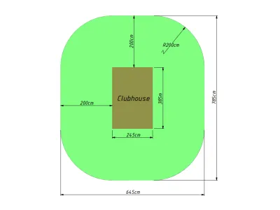 Stelzenhaus Clubhouse KDI inkl. Rutsche blau Produktbild #9