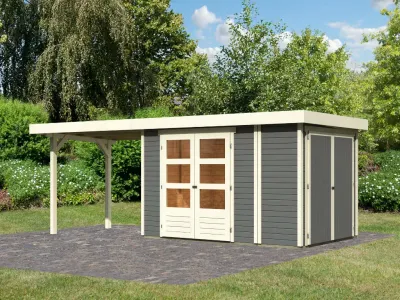 Gartenhaus Retola 3 Set terragrau Produktbild #1