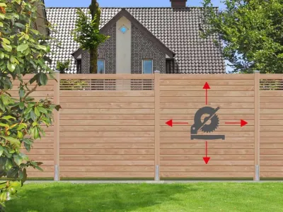 Bohlenset für Steckzaunsystem GARDO XL DIY Lärche Produktbild #4