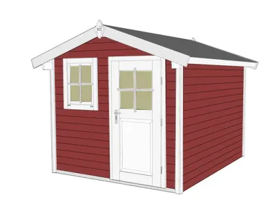 Gartenhaus 123 Gr. 4 schwedenrot Produktbild #3