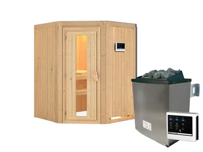 Sauna Systemsauna Larin, inkl. 9 kW Ofen mit externer Steuerung Produktbild #6