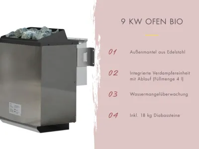 Karibu Bio-Saunaofen 9 kW SET Produktbild #2