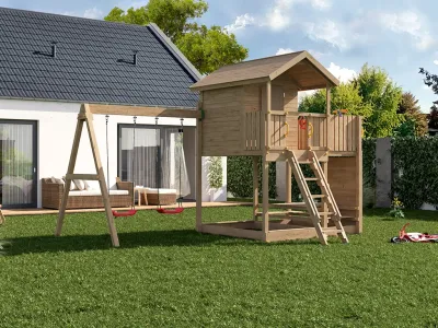 Spielturm Stelzenhaus Moonlight kesseldruckimprägniert Produktbild #2